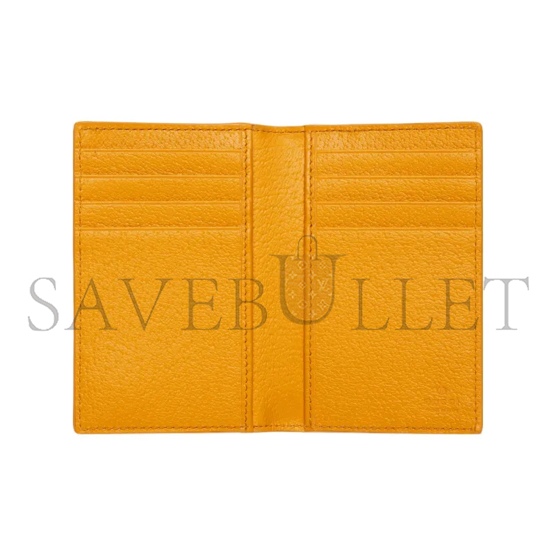 GUCCI YELLOW INTERIOR GG LONG CARD CASE 768249 (15*12cm)